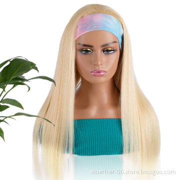 Wholesale Vendor Headband U Part Blonde 613 Closure for Black Women Glueless Full hd Frontal Lace Wigs 100% Virgin Human Hair